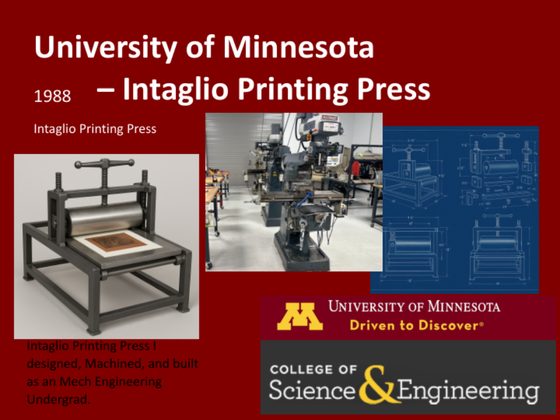 Intaglio printing press slide