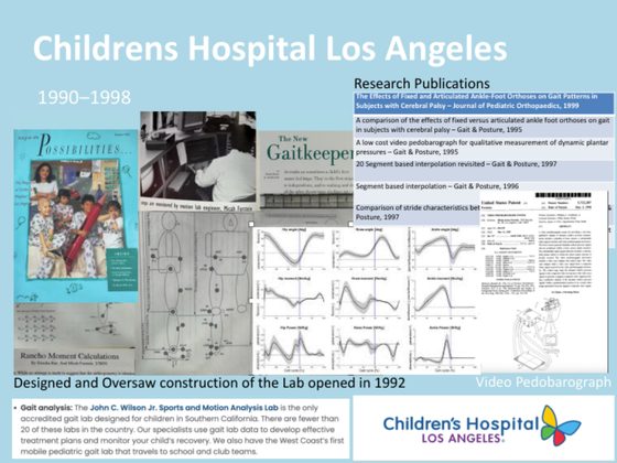 Children's Hospital Los Angeles gait lab slide